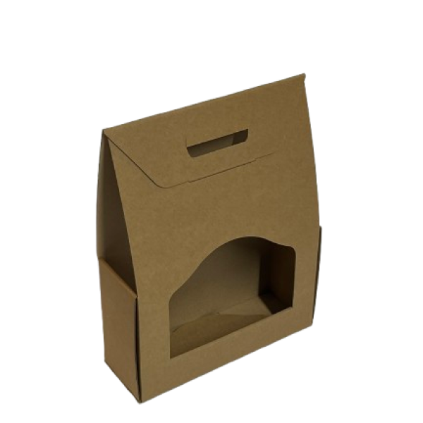 Valisette en carton ondulé pour deux bouteilles de 50 cl