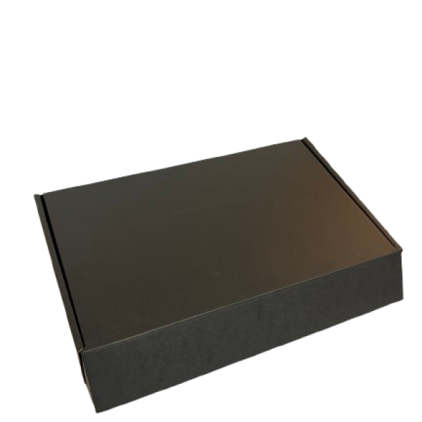 coffret noir en carton pour six bouteilles de 75cl