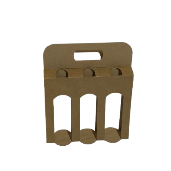 pack en carton ondulé pour trois bières de 33cl longneck