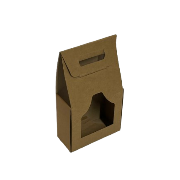 Valisette en carton ondulé pour deux bouteilles de 33 cl Steinie