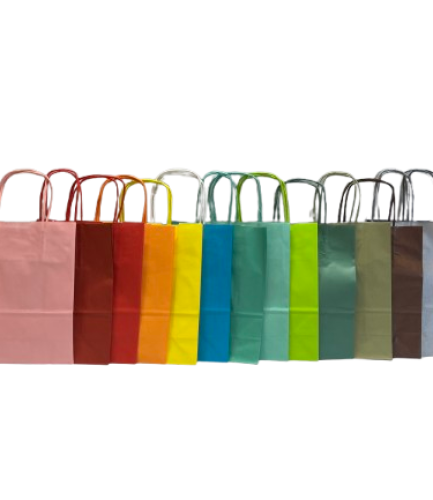sacs en papier multicolore