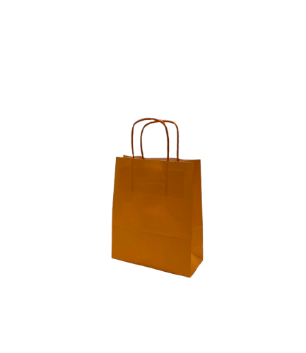 sac papier kraft orange